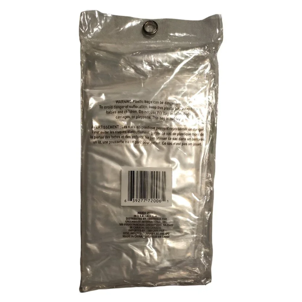Bathroom Shower Set: Blue Shower Curtain, Clear Shower Liner, Curtain Hooks